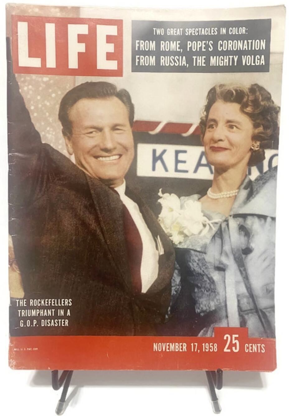 LIFE Magazine November 17 1958 Rockefellers Triumphant GOP Election